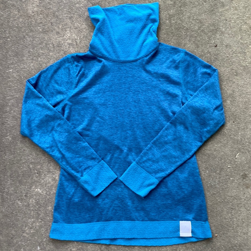 Reversible Cowl Neck Thermal Fleece Shirt Wms Sz M